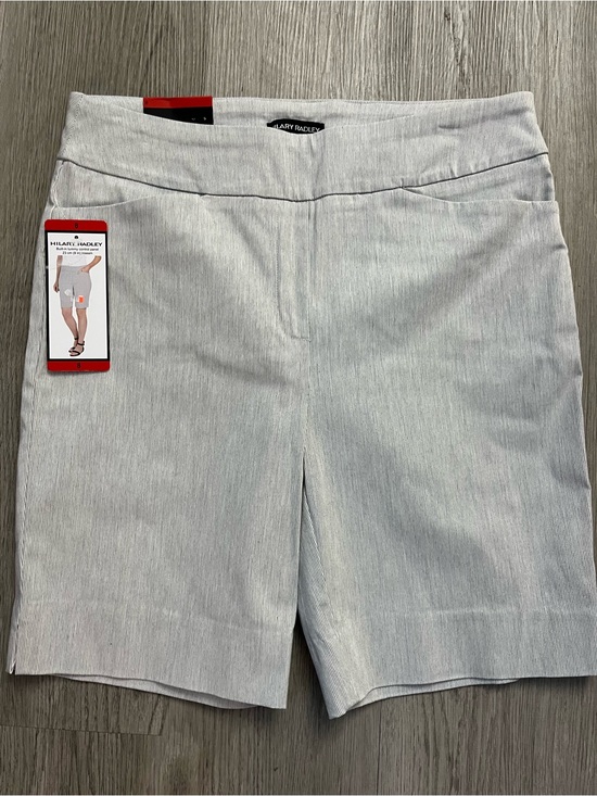 Hilary Radley Pants - 343–NWT Hilary Radley Light Gray Women’s Pull-On Bermuda Shorts